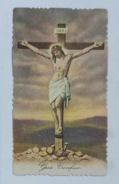 38505 Holy card - Santino 0704 - crocifissione