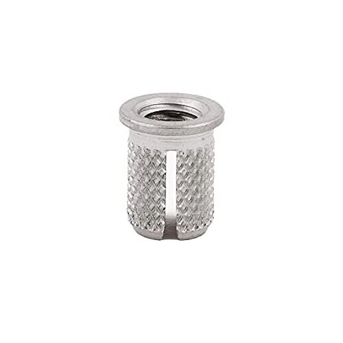 Threaded Insert for Plastic Flanged Stainless Steel Thread Inserts M6-1.0 Pac...