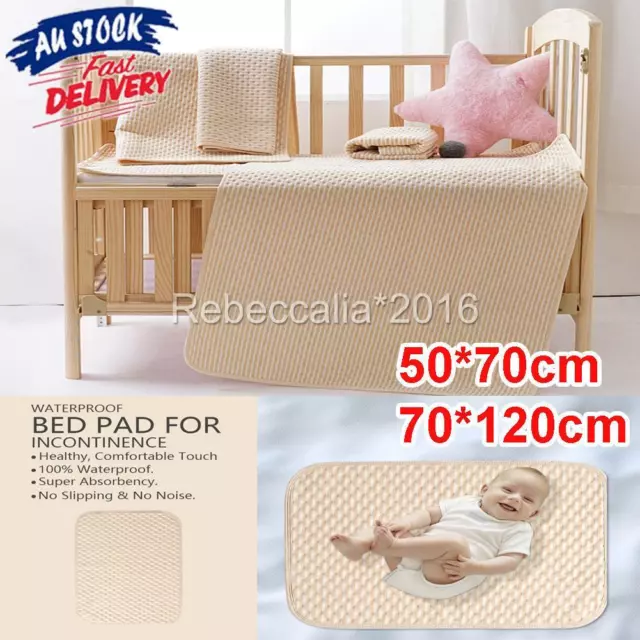 Washable Under Pads Incontinence Bed Pad Elderly Kids Mattress Protector Mat