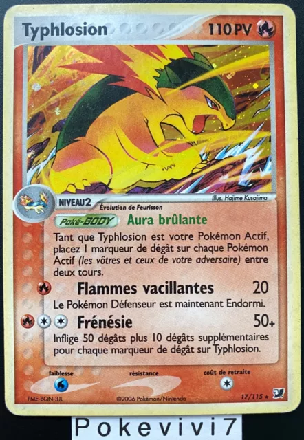 Carte Pokemon TYPHLOSION 17/115 Holo Bloc EX Forces Cachées FR