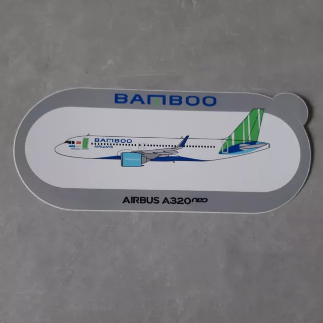 Autocollant Airbus A320NEO-Bamboo