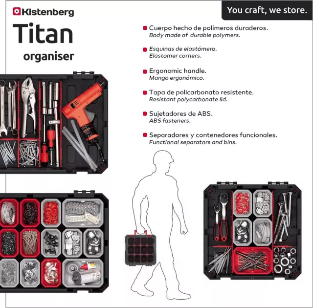 Tool Organizer Tool Boxe Up to 20 kg Titan Kistenberg