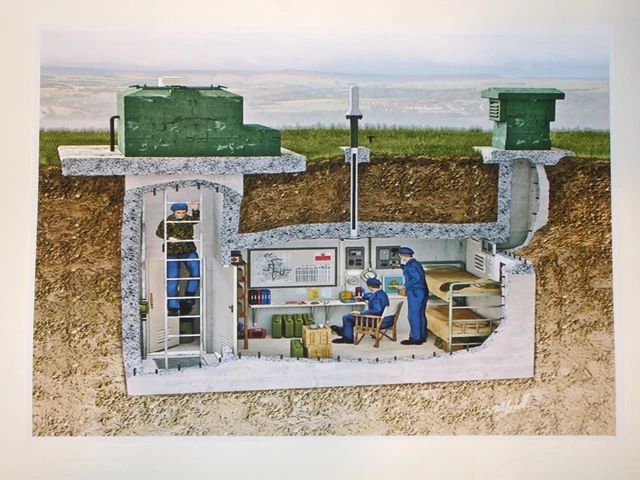 THE ROYAL OBSERVER Corps A4 Bunker Layout Print £5.00 - PicClick UK