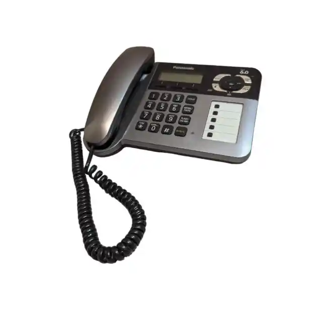 Panasonic Dect 6.0 Telephone Corded Office Digital Display Model KX-TG1061