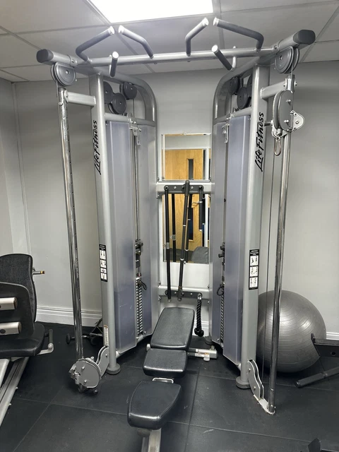 LIFE FITNESS CABLE Crossover Dual Adjustable Pulley DAP Machine ...
