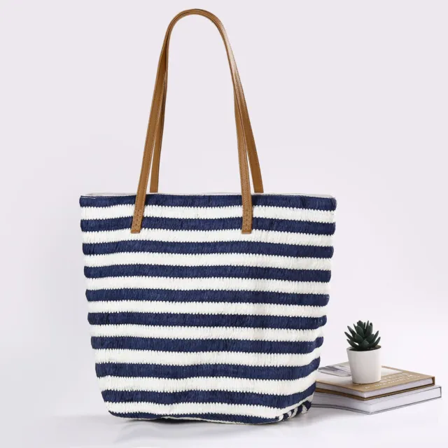 Large Straw Weave Shoulder Travel Bag Women Summer Beach Bags Tote Bags Handbag/