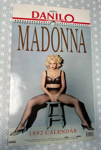 An original vintage Danilo 1992 MADONNA Calendar in Super Unused MINT condition