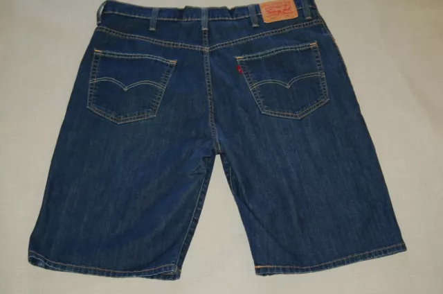 Levis 569 Shorts Men Size-38 High Rise Denim Blue 100% Cotton