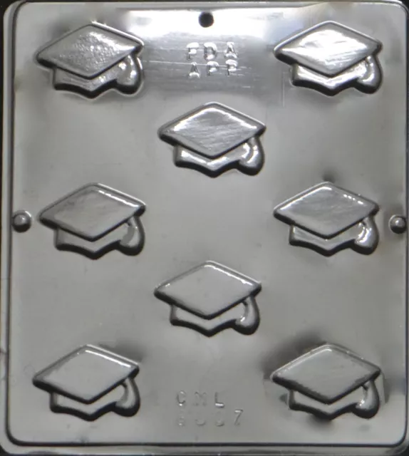 Graduation Cap Bite Size Chocolate Candy Mold Graduation 8007 Cup Cake Topper