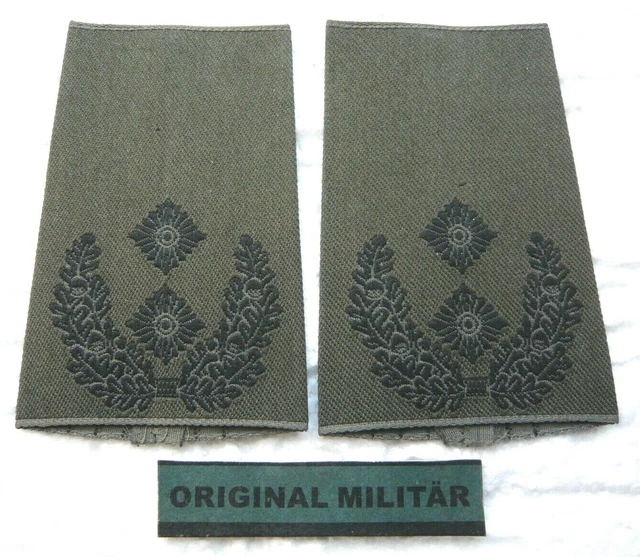 KLETT RANGABZEICHEN HEER Oberstleutnant Schwarz/flecktarn Schulterklappen EUR 7,10 - DE