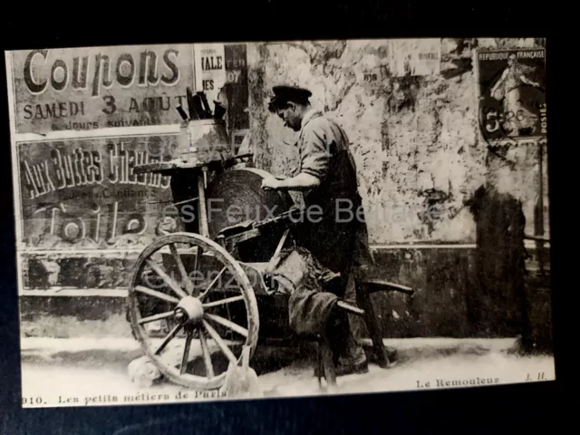 LE REMOULEUR PETITS METIERS DE PARIS   carte postale REPRO