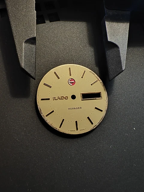 Cadran (Zifferblat) Pour Montre Rado Diastar - Couleur Or - Occasion Très Bon État