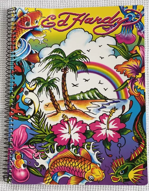 Vintage Lisa Frank Surfing Dolphins Spiral Notebook Theme Book