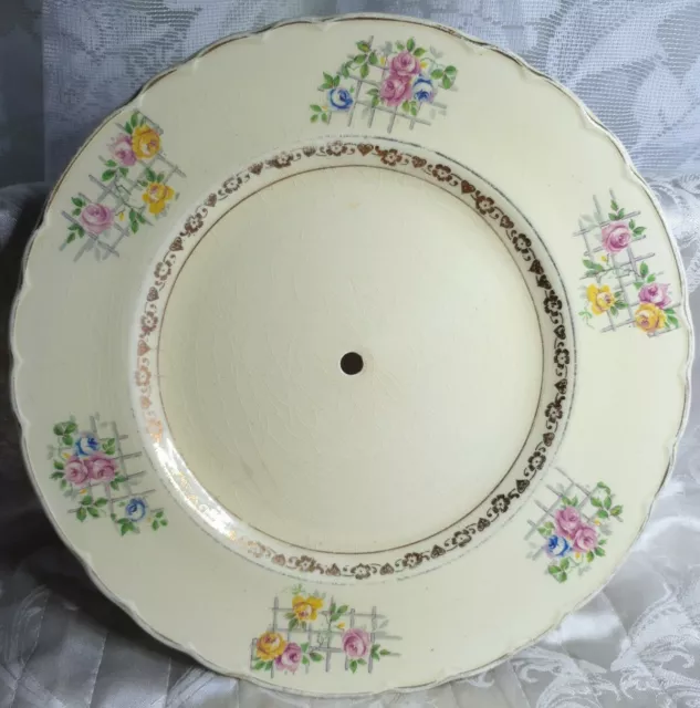 Vintage Royal Staffordshire Pottery AJ Wilkinson Honeyglaze Cake Serving Plate