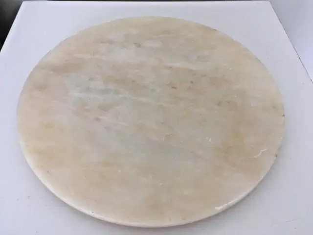 Weißer Marmor Käse Schneideplatte/Brett Steinplatte für Kuchenherstellung 12 Zoll