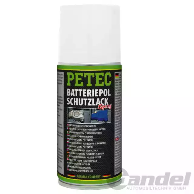 1x 150ml PETEC Batteriepol-Schutzlack Polo de Batería Cuidado Para Protección