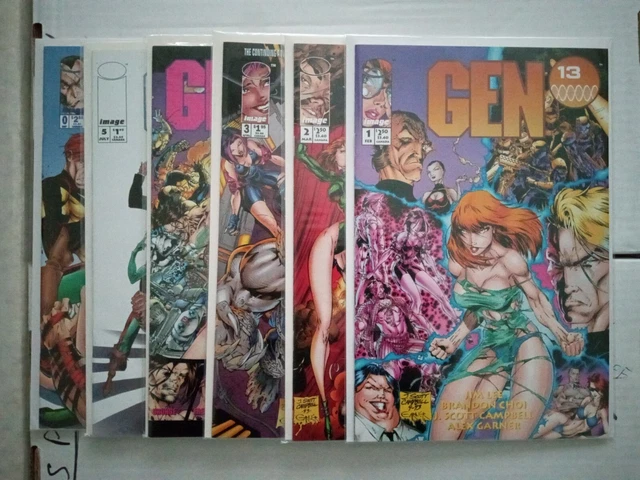 GEN 13 Limited Series #0,1-5 1994 Jim Lee, J. Scott Campbell NM