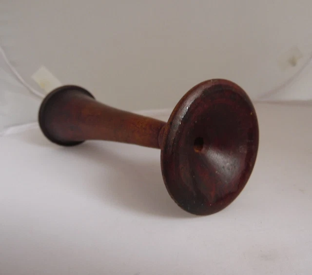 Vintage Wood STETHOSCOPE EAR TRUMPET Medical Monaural Doctor Tool 3