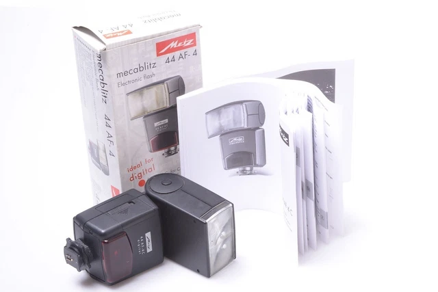 ✅ Metz Mecablitz 44 Af-4 C Digital Flash Complete For Canon E-Ttl/Hss  *Minty*