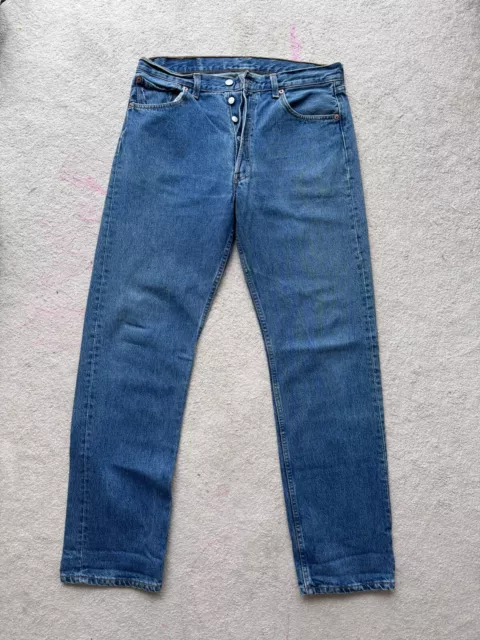 LEVIS ORIGINAL 501 Vintage 90s Blue wash Denim 34 x 34 75.00