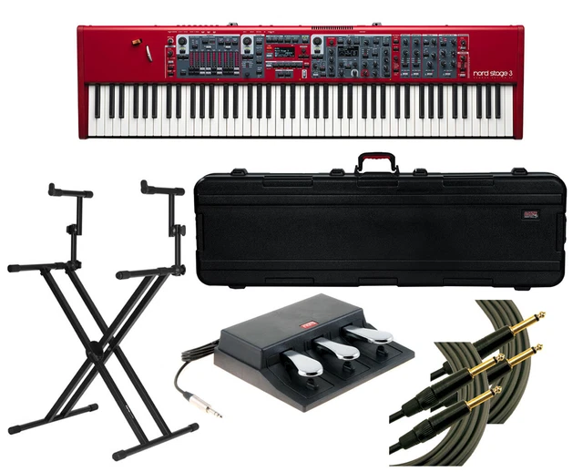 Nord Stage 3 88 + Gator Case + Nord Triple Pedal + Stand + Mogami Cables