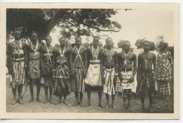 Carte Postale / Postcard / Senegal Groupe De Lutteurs