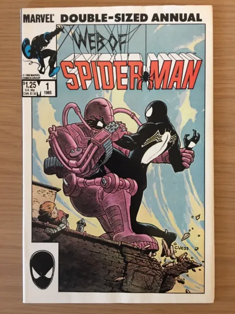 Web of Spider-Man Annual #1 (Sep 1985, Marvel) 9.2/9.4