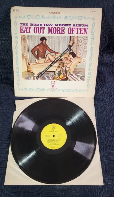 RUDY RAY MOORE - "EAT OUT MORE OFTEN"(EX) COMEDIANS INC  001 Vinyl Record LP