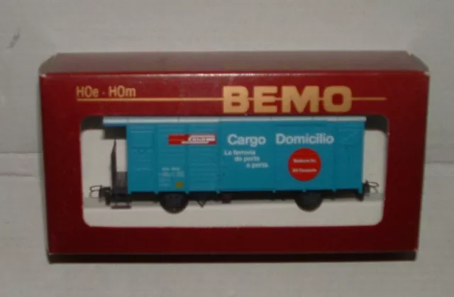 Bemo 2283 127 ged. Güterwagen RHB Gbk 5647 "Cargo Domicillio" H0e / H0m #X-88-15