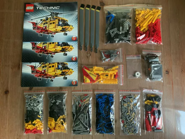 LEGO Technic Helicopter (9396) - LIKE NEW + POWERFUNC.-MOTOR - 100% original