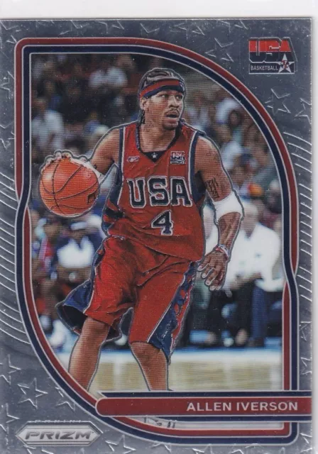 2020-2021 Panini Prizm NBA Basketball Numéro 1 Allen Iverson USA