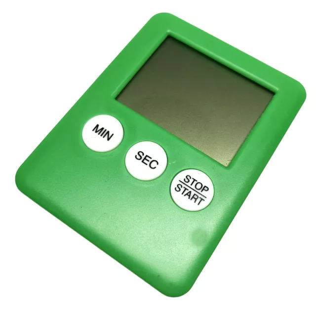 LCD Digital Timer Kitchen Cooking Egg Count Down Up Clock Alarm Magnetic Battery