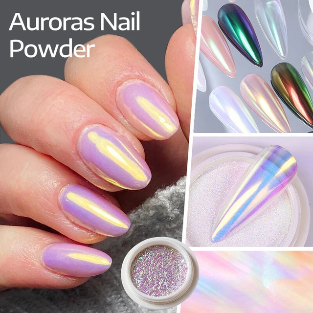 Nail art polvere unghie specchio polvere per unghie polvere perla decorazione fai da te