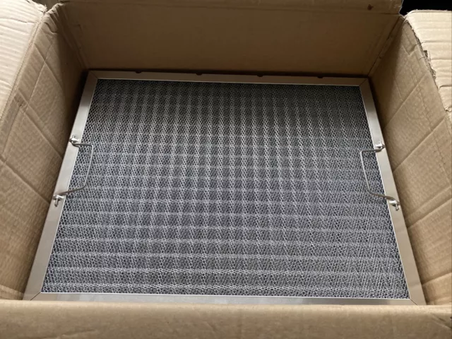 3x Netzfilter verzinkter Stahl - Griffe + Ablauflöcher 495x395x45mm