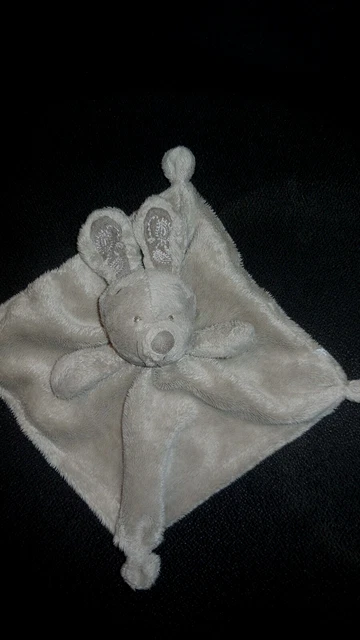 doudou plat lapin beige taupe foulard bandana SIMBA TOYS NICOTOY