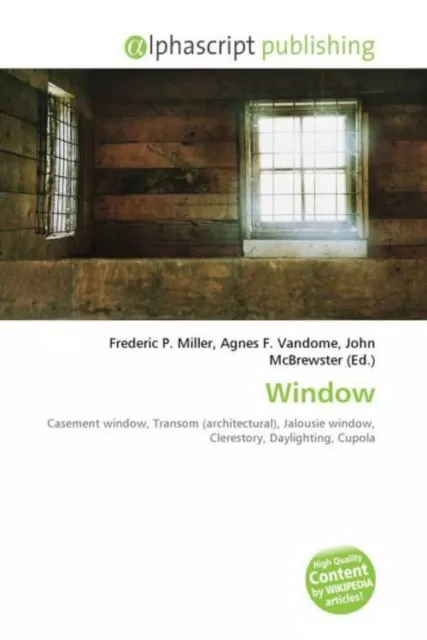 Window Frederic P. Miller (u. a.) Taschenbuch Englisch Alphascript Publishing