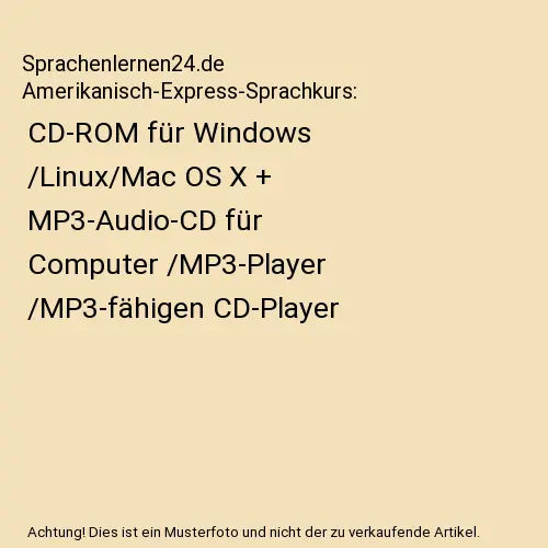 Sprachenlernen24.de Amerikanisch-Express-Sprachkurs: CD-ROM für Windows /Linux/