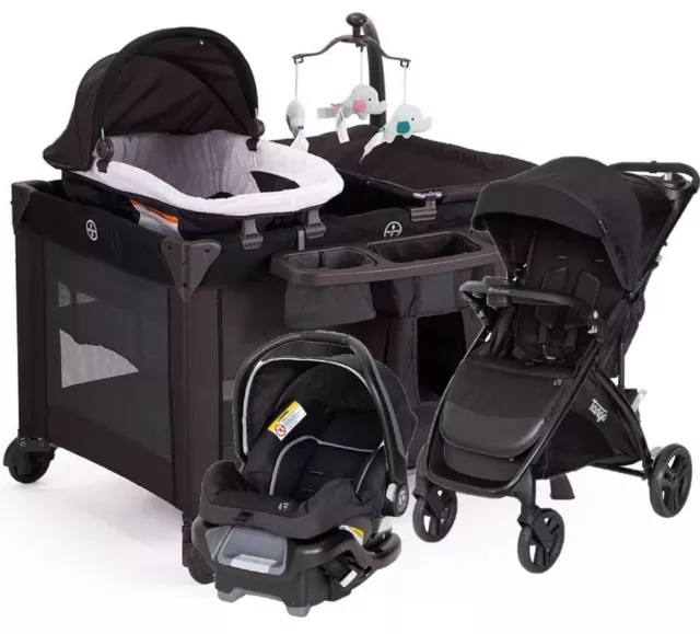 Infant Walk Out Combo Stroller With Car Seat Playard Newborn Baby Travel System