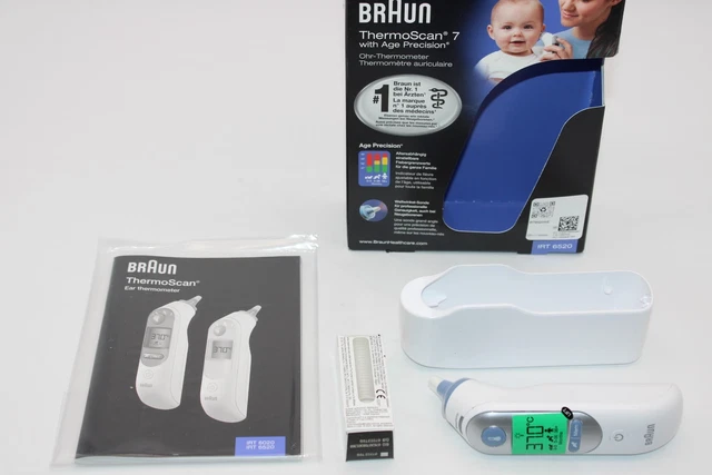 Braun ThermoScan 7 Ohrthermometer (Age Precision, farbcodierte Temperaturanzeige