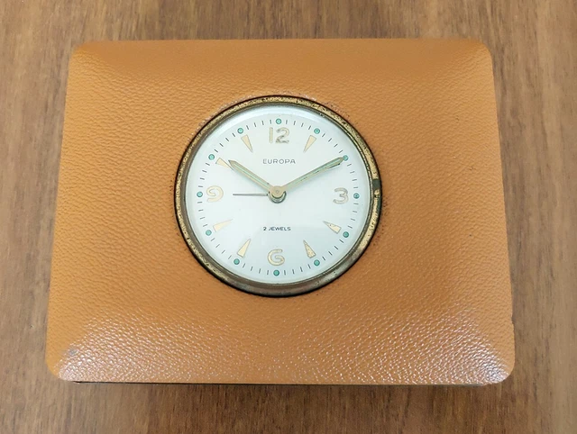 Pendoletta portagioie portasigarette Europa orologio sveglia alarm clock reveil