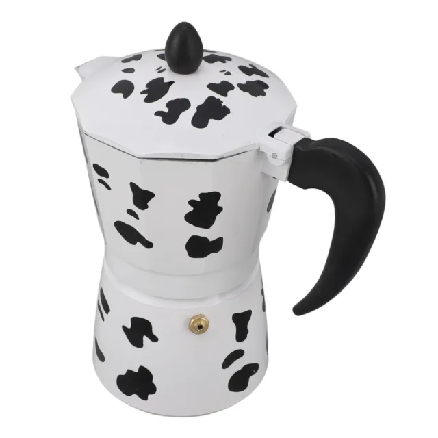 (6 Tasses 300ML)Pot De Café Moka En Aluminium Couleur Vache à Lait Cafetière FR