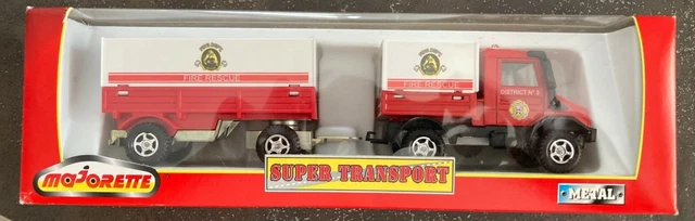 MAJORETTE SUPER TRANSPORT, camion fire rescue, série 3040/3070 EUR 35,00 - FR