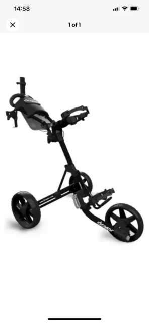 Clicgear Model 4.0 Golf Push Buggy Cart - Matt Black - Clicgear M4