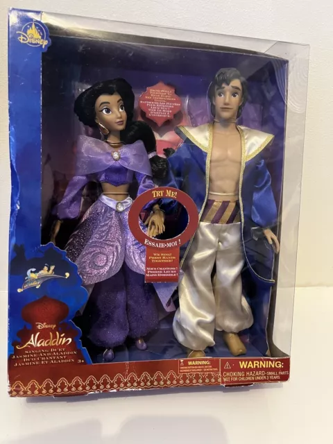 VINTAGE DISNEY ALADDIN And Jasmine Singing Duet Melody Barbie