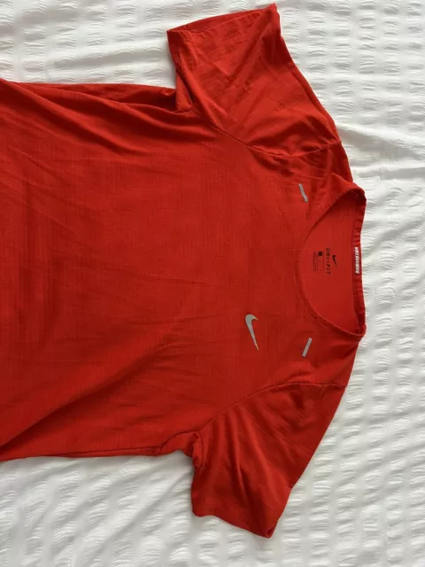 Nike Red Dri Fit Active Training T-shirt Mens Large Running