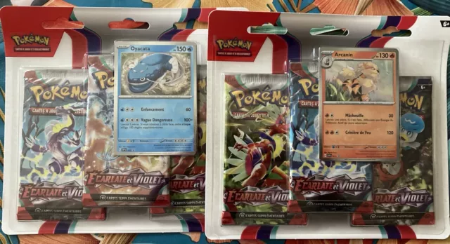 Pokémon  Lot de 2 Tripack Ecarlate et Violet EV01 Neuf