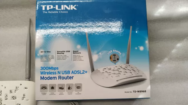 TPlink TD-w8968  Modem routeur ADSL2+ WiFi N 300Mbps-USB