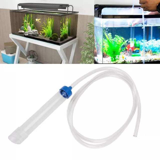 Fish Tank Aquarium Gravel Cleaner Syphon Vacuum Water Changer Pump Siphon