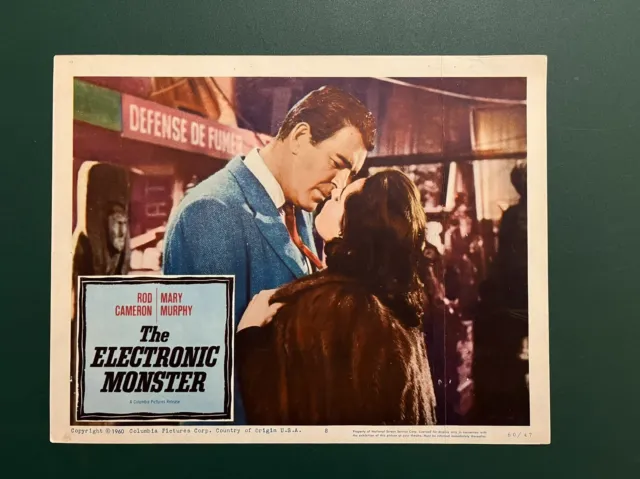 Electronic Monster (AKA Escapement) Original Movie Lobby Card Sci Fi