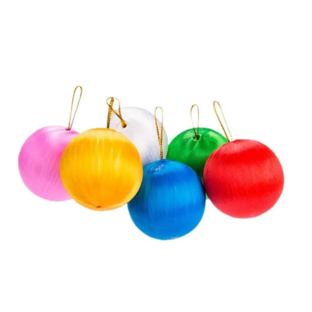 6 stücke Weihnachtsbäume Ball Anhänger Schöne Weihnachten Bunte Dekor für Home
